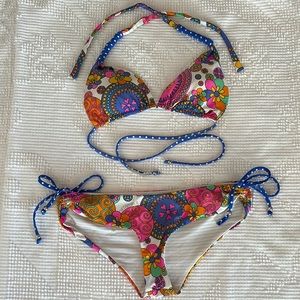 Print bikini in size, small - unknown brand